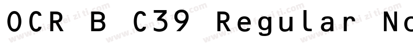 OCR B C39 Regular Normal字体转换